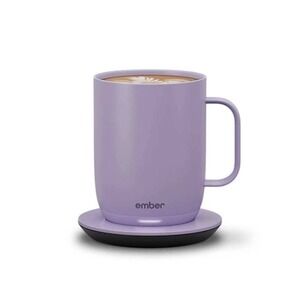 New! Ember Mug2, 14oz Temperature Control Smart Coffee Tea Heated Mug 2 Lavender